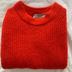 Everlane sweater in poppy red / orange size XS